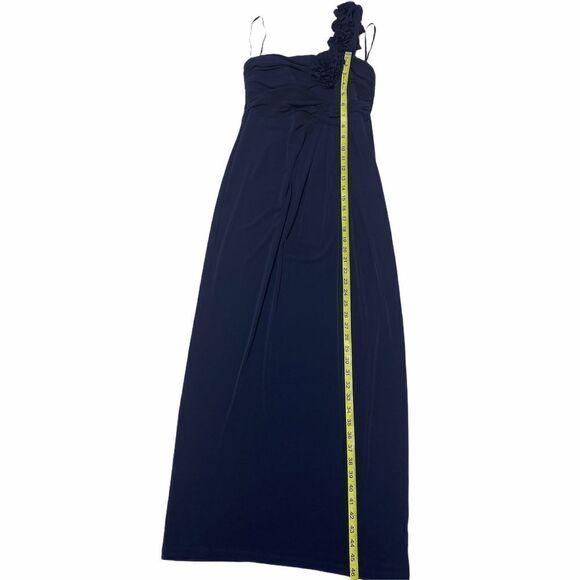 SWEET Storm navy Blue one Shoulder maxi Dress M - Picture 6 of 11